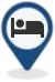 Pittogramma mappa - bed-and-breakfast-pin