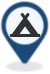 Pittogramma mappa - camping-pin