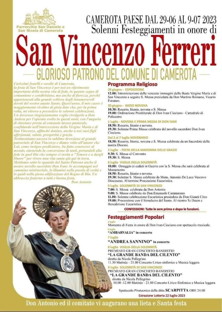 San Vincenzo Ferreri 2023 @ CAMEROTA nel Cilento