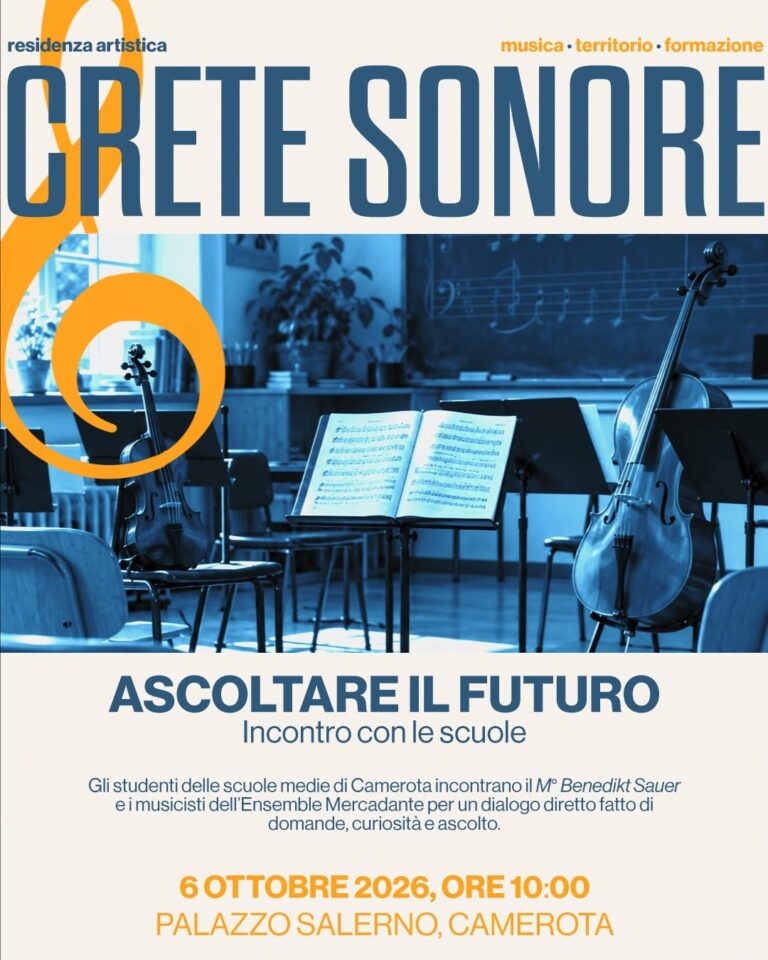 Crete Sonore 2026 a Camerota