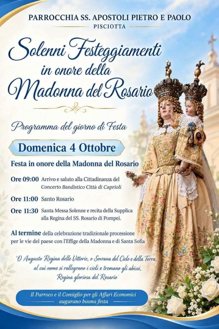 Festa della Madonna del Rosario a Pisciotta