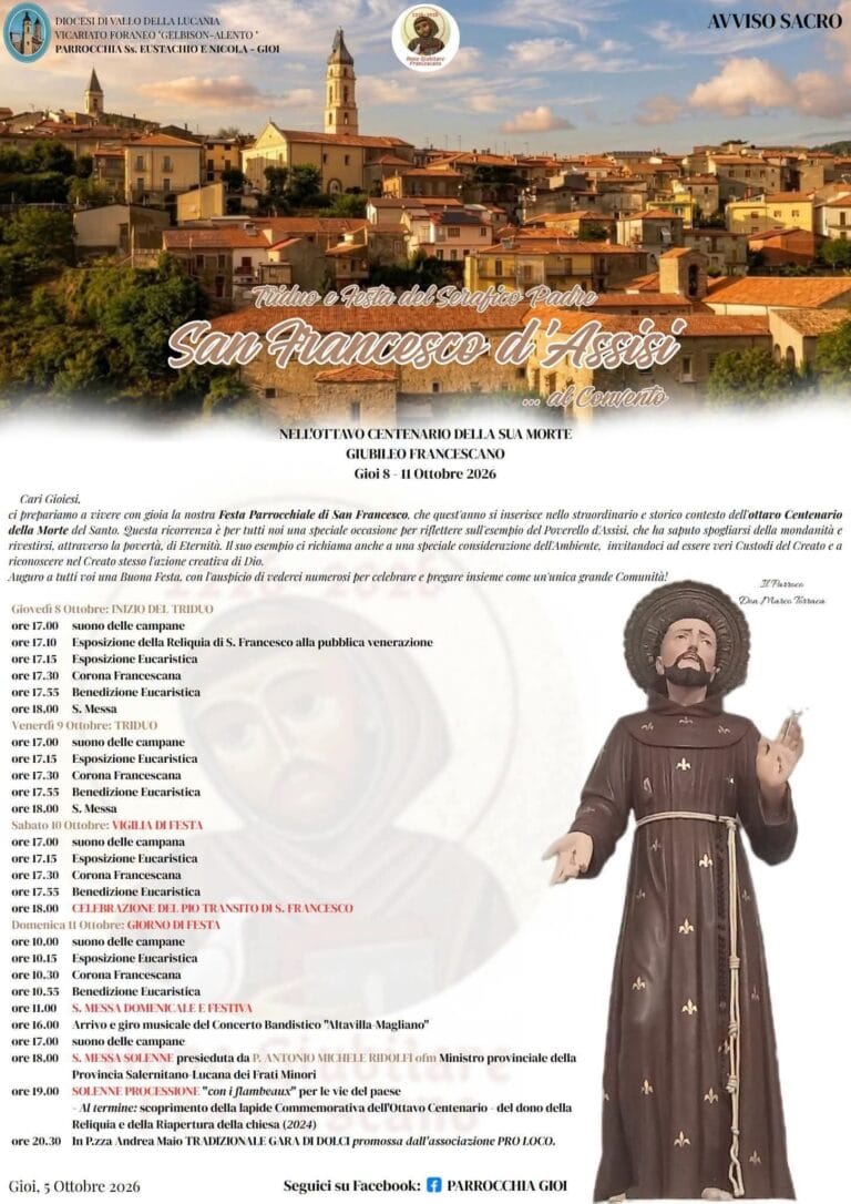 Festa di San Francesco d’Assisi a Gioi Cilento
