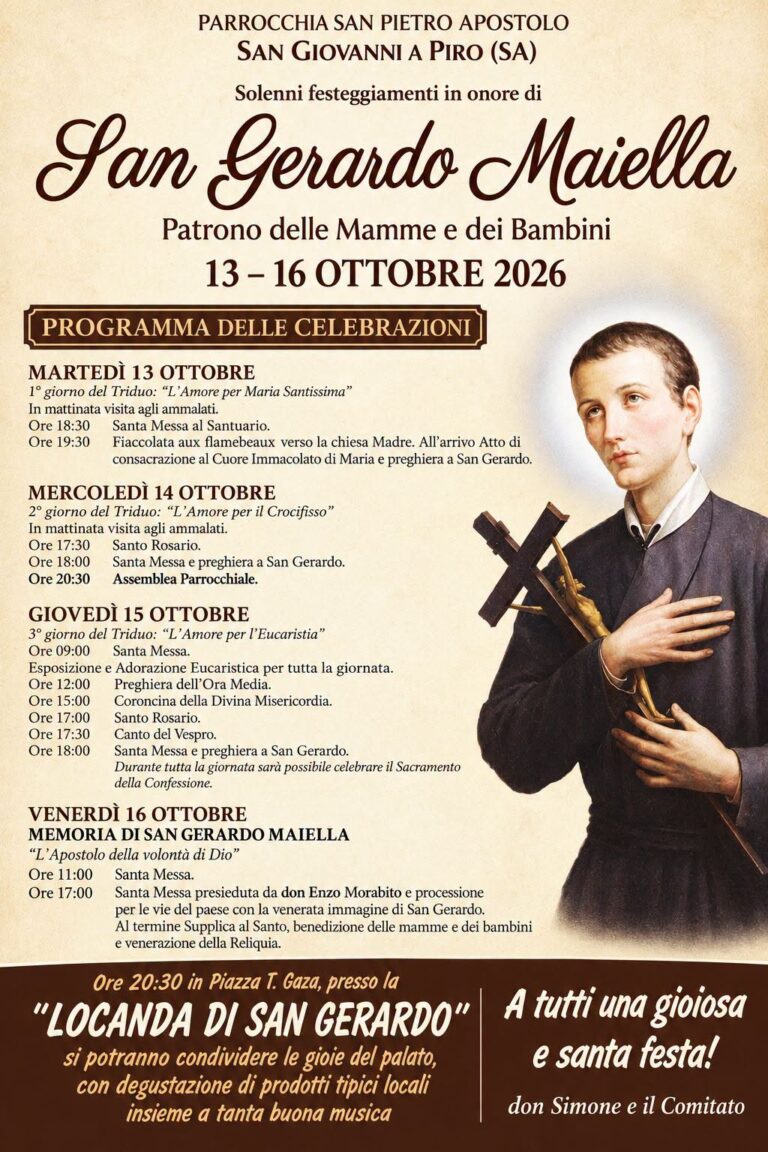Festa di San Gerardo Maiella a San Giovanni a Piro Festa di San Gerardo Maiella a San Giovanni a Piro