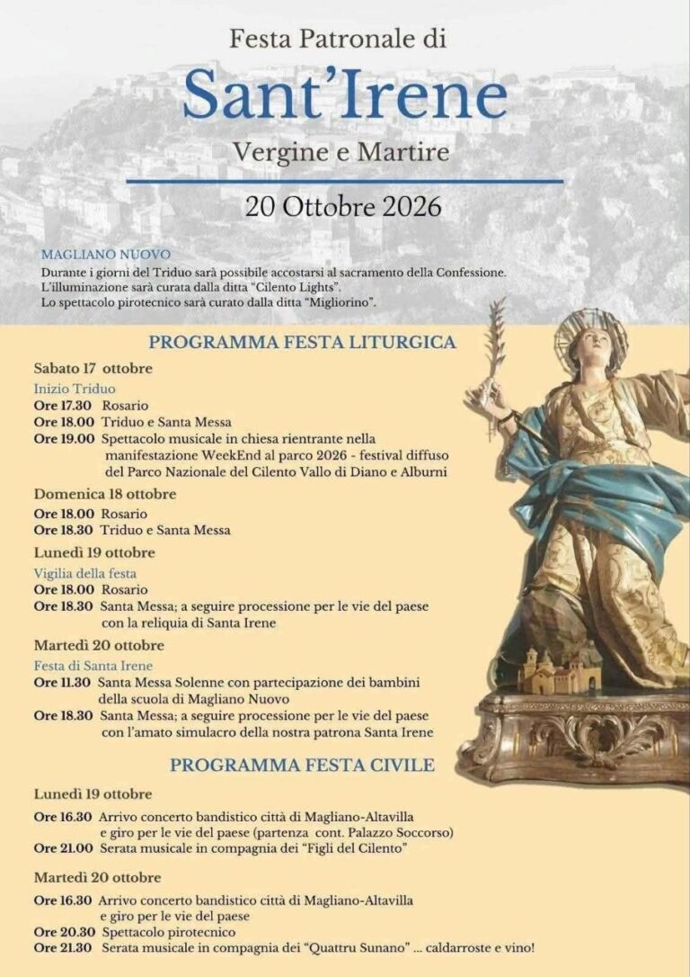 Festa di Sant’Irene a Magliano Nuovo
