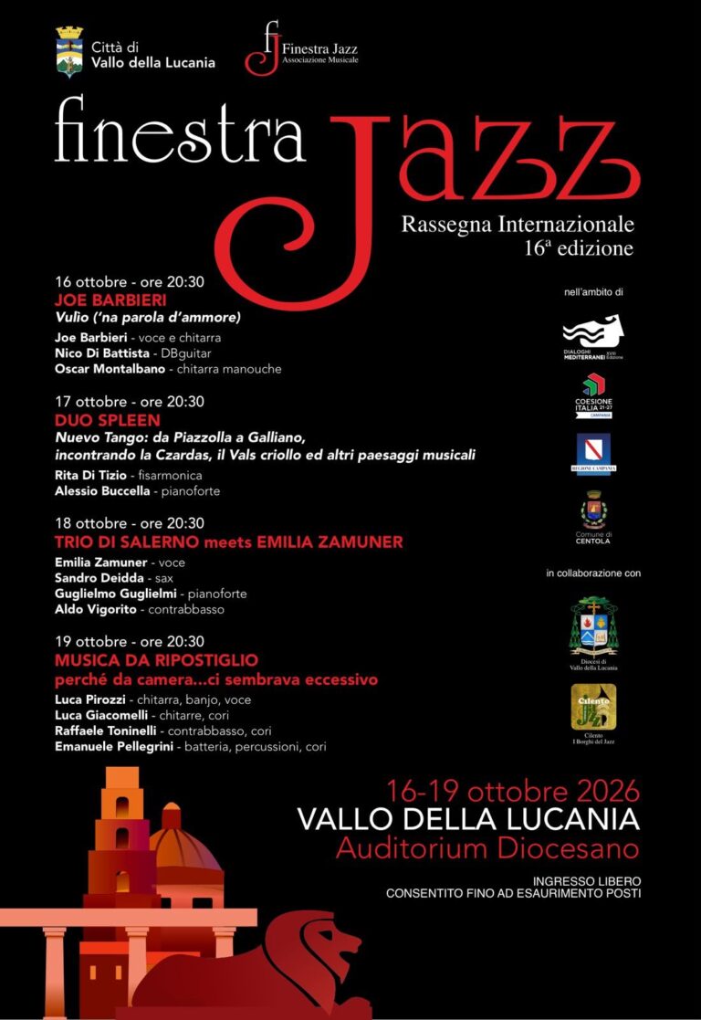Finestra Jazz a Vallo della Lucania