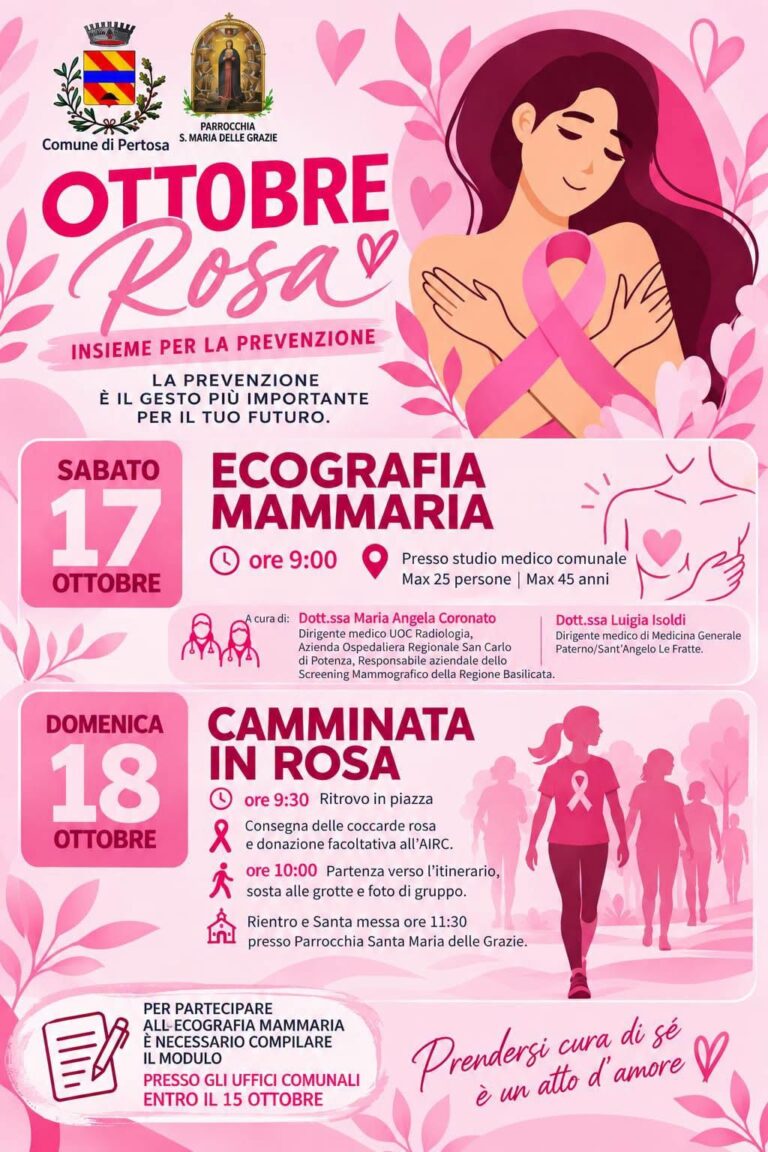 Ottobre Rosa 2026 a Pertosa Ottobre Rosa 2026 a Pertosa