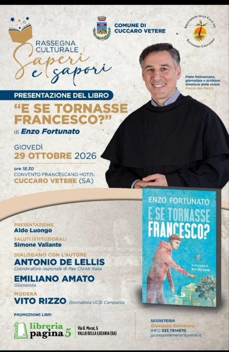 Presentazione del libro E se tornasse Francesco? a Cuccaro Vetere