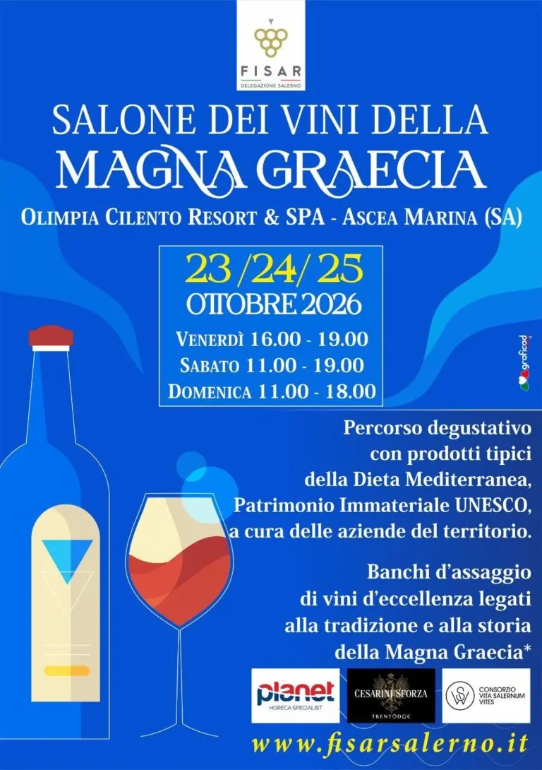 Salone dei Vini della Magna Graecia 2026 a Marina di Ascea